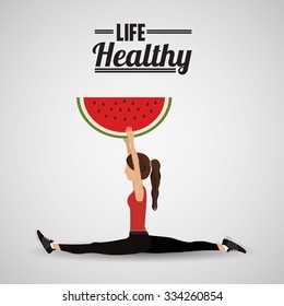 life healthy design, vector illustration eps10 graphic 