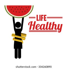 life healthy design, vector illustration eps10 graphic 