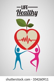 life healthy design, vector illustration eps10 graphic 