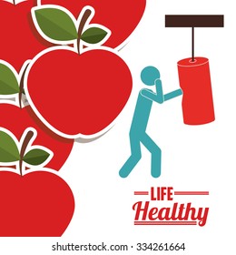 life healthy design, vector illustration eps10 graphic 