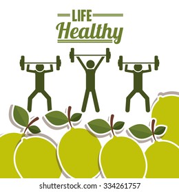 life healthy design, vector illustration eps10 graphic 