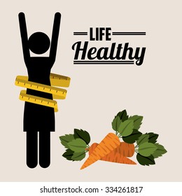life healthy design, vector illustration eps10 graphic 