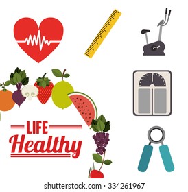 life healthy design, vector illustration eps10 graphic 