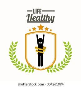 life healthy design, vector illustration eps10 graphic 