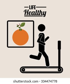 life healthy design, vector illustration eps10 graphic 