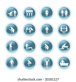 life icon set