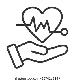 Life Icon Vector Illustration Outline