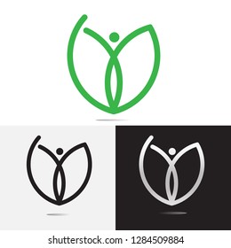 Life Improvement Logo Design. Vector Illustration Logo Design.
