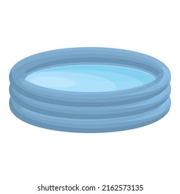 Life inflatable pool icon cartoon vector. Swim water. Raft circle