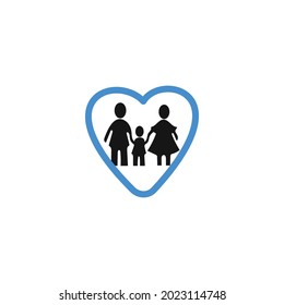 life insurance family icon vector