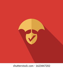 life insurance flat vector icon - ui icon vector