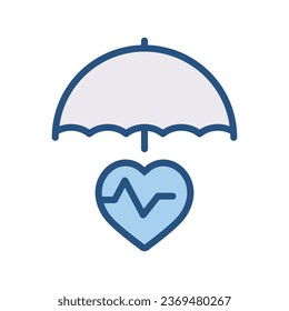 Icono de seguro de vida, Vector Graphics