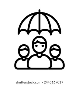 Life Insurance icon in vector. Logotype
