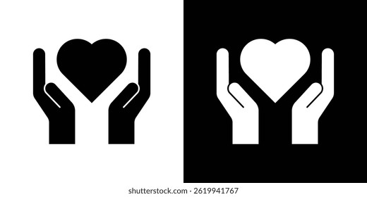 Life insurance icon vector, solid logo illustration, pictogram