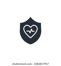 life insurance icon. vector.Editable stroke.linear style sign for use web design,logo.Symbol illustration.