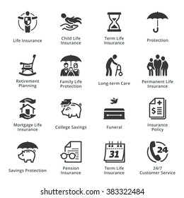 Life Insurance Icons