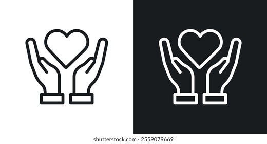 Life insurance icons. vector set in black colors
