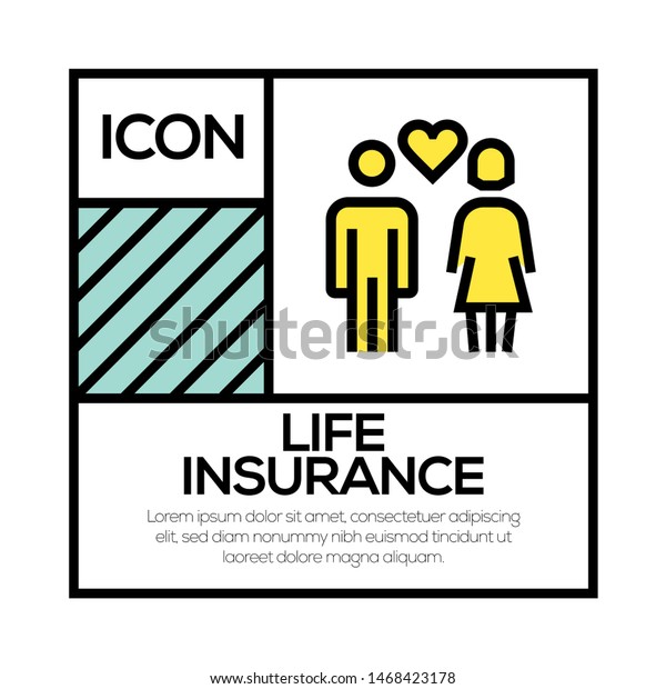 LIFE INSURANCE\
AND ILLUSTRATION ICON\
CONCEPT