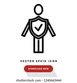 Life insurance vector icon