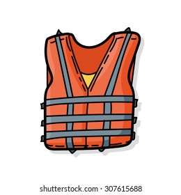 Life jacket color doodle