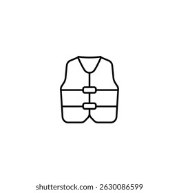 Life jacket equipment vector logo design