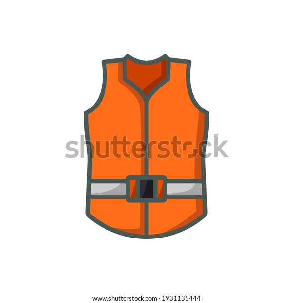 life
jacket icon of color style design vector
template