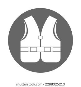 Life Jacket icon design illustration