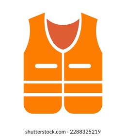 Ilustración de diseño de icono de la Chaqueta de vida