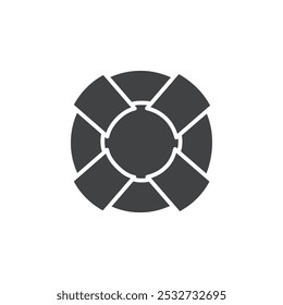 Life jacket icon flat and simple set design
