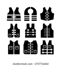 life jacket  icon or logo isolated sign symbol vector illustration - Collection of high quality black style vector icons
