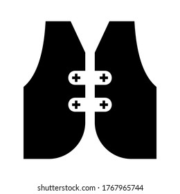life jacket  icon or logo isolated sign symbol vector illustration - high quality black style vector icons
