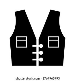 life jacket  icon or logo isolated sign symbol vector illustration - high quality black style vector icons
