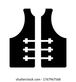life jacket  icon or logo isolated sign symbol vector illustration - high quality black style vector icons
