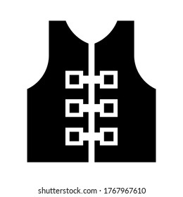 life jacket  icon or logo isolated sign symbol vector illustration - high quality black style vector icons
