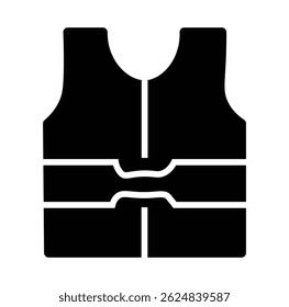Life Jacket icon. Safety vest icon. Reflective vest icon. life jacket outline icon on white background
