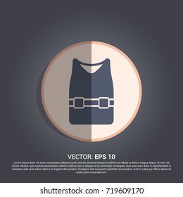 Life jacket icon for swim