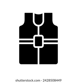 life jacket icon symbol vector template collection