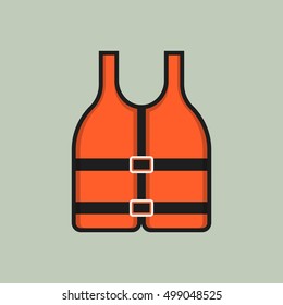 Life jacket icon - Vector