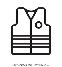 life jacket icon vector illustration logo design