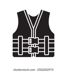 life jacket icon vector illustration logo design