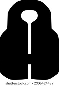 life jacket icon vector isolate on white background