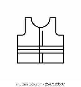 life jacket icon vector sign