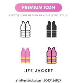 life jacket icon for your website design, logo, app, UI. Vector graphics illustration and editable stroke.