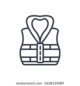 life jacket icons isolated on White Background. Flat style design