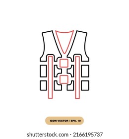 life jacket icons  symbol vector elements for infographic web