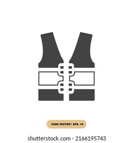 life jacket icons  symbol vector elements for infographic web