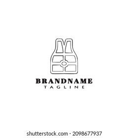 Design des Logos der Rettungsweste Moderne einzelne Vektorgrafik