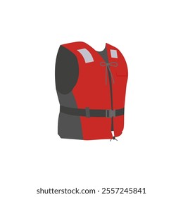 Life Jacket, Sport Equipment Vector Illustration Isolated