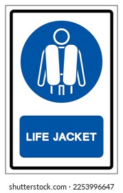 Life Jacket Symbol Sign, Vector Illustration, Isolate On White Background Label .EPS10