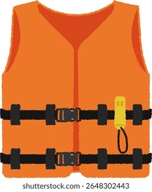 Um colete salva-vidas é um tipo de equipamento de proteção que mantém o usuário flutuante e protege a vida do usuário em caso de acidente com água.